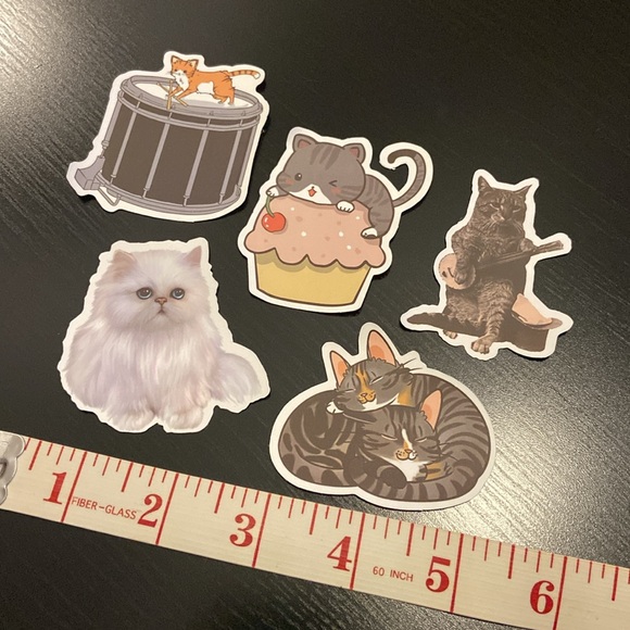 10 CAT STICKERS so cute and funny! - Picture 3 of 3
